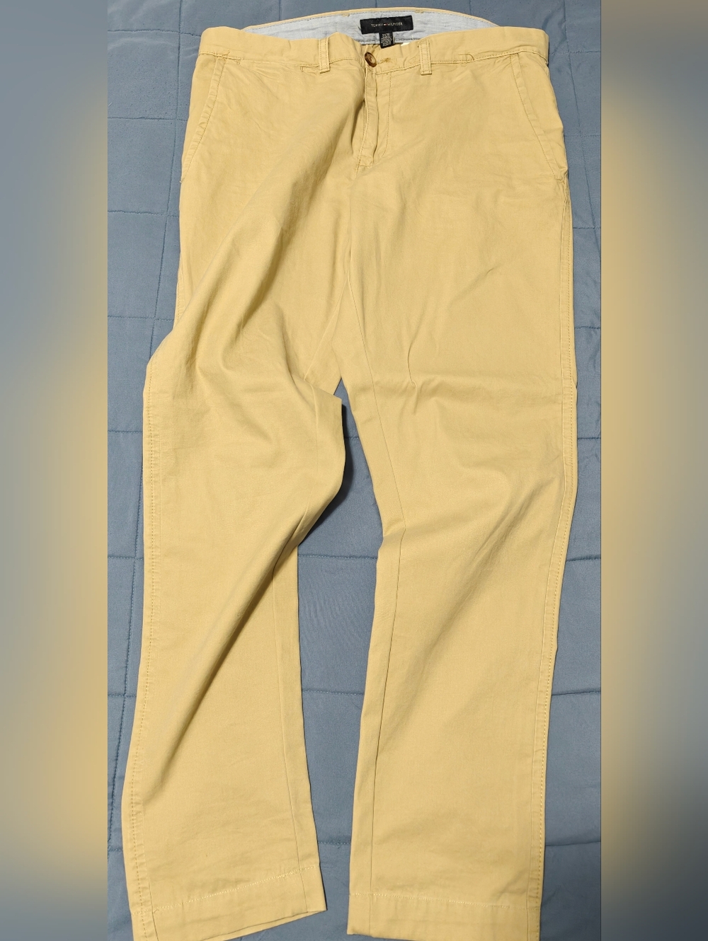 Tommy Hilfiger Men's Classic Chino Pants - Light Yellow beigr 34 by 30
